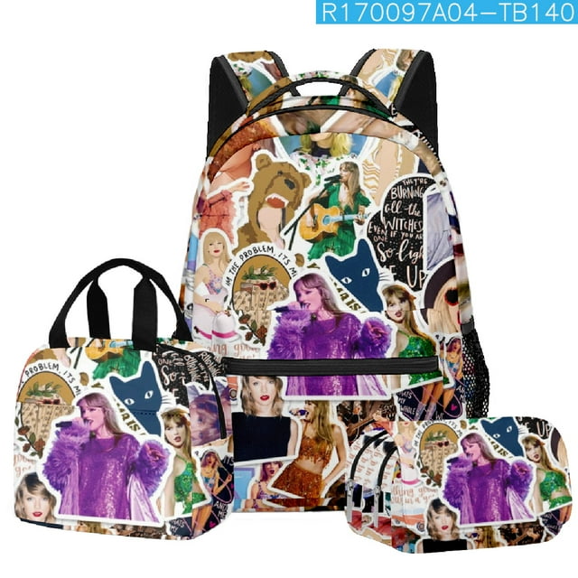 Music Lovers Backpack, Large Capacity School Bag Boy And Girl School Bag Three Piece SetSinKeeU