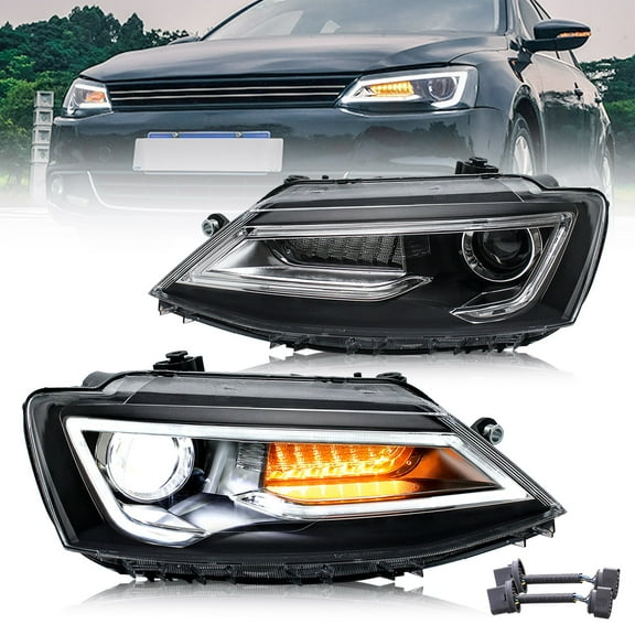 VLAND Headlights For Volkswagen VW Jetta / Sagitar (NOT GLI) 2012-2018 (Bulbs Not Included)