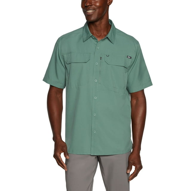 Eddie Bauer Men's Short Sleeve Woven Tech Shirt
