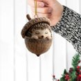 thumbnail image 2 of WUJGXI Acrylic Sleeping Animal Hanging Ornament Cute Cover Eyes Woodland Animal Design for Home and Christmas Tree, 2 of 3