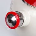 thumbnail image 3 of METALAC Golden Rooster Enamel Whistling Kettle with Ergonomic Handle 2.7 Qt (2.5 L) Stovetop Kettle Vintage Tea Pot for Stove Top Enamelware Kitchen Teapot, Red, 3 of 11
