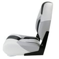 thumbnail image 3 of NORTHCAPTAIN S1 Pro Premium High Back Folding Boat Seat,Stainless Steel Screws Included,White/Light Grey/Black(2 Seats), 3 of 7