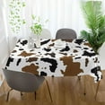 thumbnail image 6 of GZHJMY Cow Tablecloth, Rectangle Waterproof Washable Polyester Table Cover for Picnic Dinner Holiday Party Decor, 60 x 60 Inch, 6 of 7