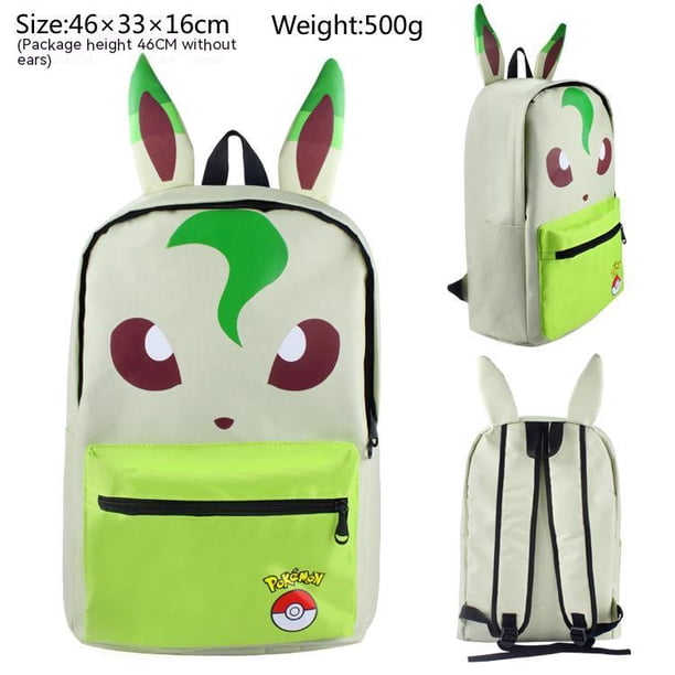 Pokemon Pikachu mochila de nailon Squirtle Eevee Bulbasaur estudiantes bolso de hombro de gran capacidad impermeable dibujos animados regalos de moda hola suerte unisex