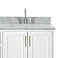 thumbnail image 5 of Ariel Stafford 73 Inch Double Rectangle Sink Vanity With Carrara White Marble Countertop W/0.75" Edge In White, 5 of 11