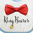 thumbnail image 4 of Inktastic Ring Bearer- Red Bow Tie Boys Baby Bib, 4 of 4