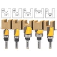 thumbnail image 4 of 5 Bit Pattern/Template Flush Trim Router Bit Set - 1/4" Shank - Yonico 14525q, 4 of 4
