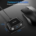 thumbnail image 5 of BESTEK 150W Cigarette Lighter Splitter Adapter - Car Charger Adapter with 2-Socket Dual 12V Splitter QC3.0 DC Cigarette Outlet and USB-C PD30W Car Charger Super Fast Charger, 5 of 8
