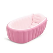 Doolland Portable Bathtub Inflatable Bath Tub Child Tub Folding Cushion with Air Pump;Portable Bathtub Inflatable Bath Tub Child Tub Folding Cushion with Air Pump