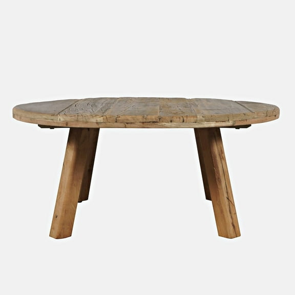 Reclamation 36" Round Rustic Reclaimed Solid Wood Coffee Table