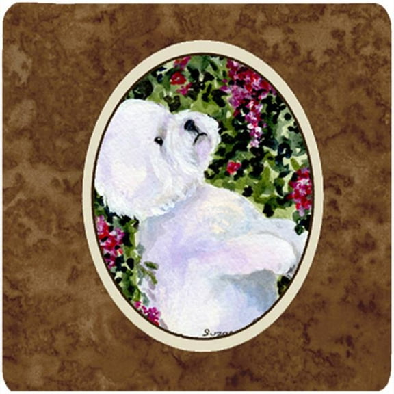 Bichon Frise Foam Coasters, Set Of 4