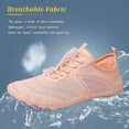 thumbnail image 4 of Hiking Barefoot Shoes for Women Men Non-Slip & Breathable Athletic Barefoot Wide Toe Water Shoes Lightweight Perfect for Walking,Running,and Swimming soft pink 39, 4 of 5