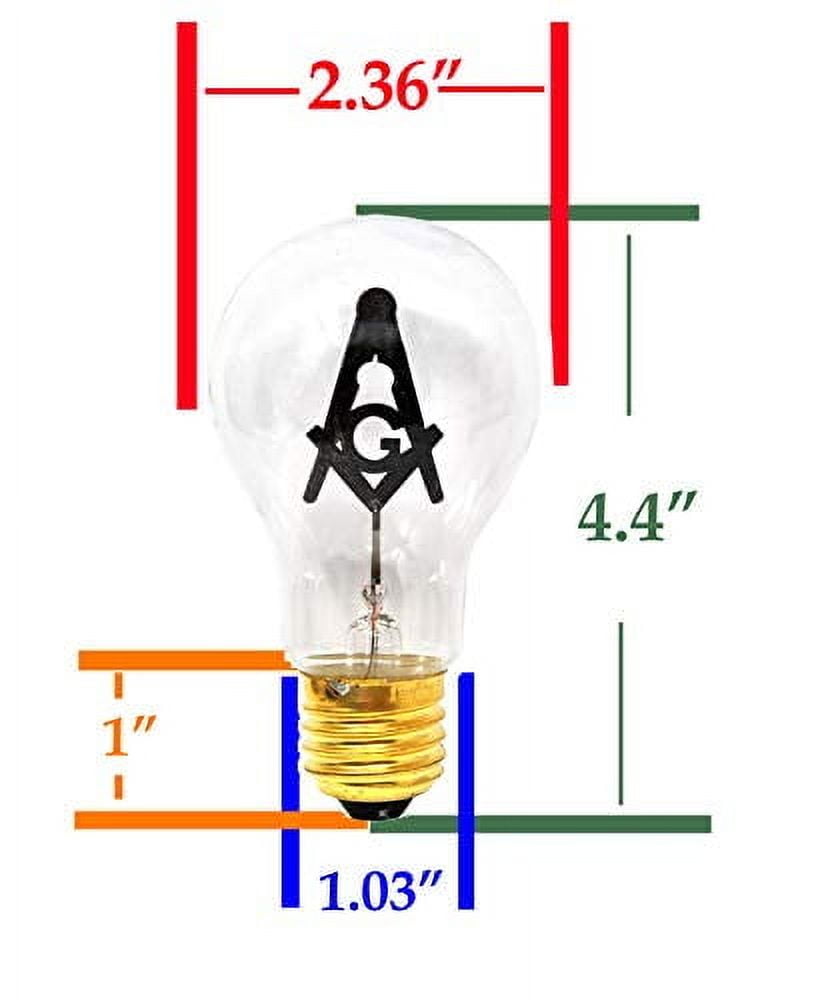 Mandala Crafts E27 3W Light Bulb (Standard Base, 2 Bulbs)