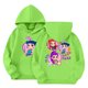 thumbnail image 2 of Moonsky Sudadera con capucha y cordón HUNTRX, estampado de grupo de chicas coreanas, jersey corto, suave y cómodo, top de manga larga para primavera y otoño. Verde 150, 2 of 5