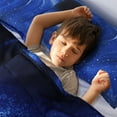 thumbnail image 6 of REGALWOVEN Twin 3 Pieces Galaxies White Blue Comforter Set All-Season Down Quilted Set, 6 of 6
