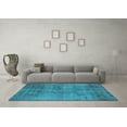 thumbnail image 3 of Ahgly Company Indoor Rectangle Oriental Light Blue Industrial Area Rugs, 8' x 12', 3 of 4