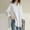 White, variant on SHITINN Womens Tops Trendy Women's Plus Size Solid Pocket Loose Blouse Casual Button Long Sleeve Shirt Top Short Sleeve Womens Tops Womens Summer Outfits