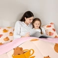 thumbnail image 4 of Erosebridal Boys Girls Cartoon Capybara Bedding Comforter Set 7pcs,Kids Cute Love Heart Queen Bedding Sets,Pink Reversible, 4 of 6