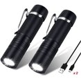 thumbnail image 1 of Pocket Flashlight, USB Rechargeable LED Flashlight High Lumen, 6 Modes, IPX65 Water Resistant Mini Flashlight for Emergency, Camping, Hiking, 1 of 7