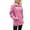 Pink, variant on Qertyioot Holiday Deals Saving! Womens Jackets Zip Up Coat Fashion Windbreaker Outerwear Casual Rainproof Jacket