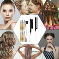 thumbnail image 6 of sixwipe Hair Wax Stick with Hair Styling Comb, 3 Pack Teasing Hair Brush Rat Tail Comb Edge Brush, 2 Pack Hair Wax Stick, Combing Slicking Hair for Long curl hair Women Girls, 6 of 7