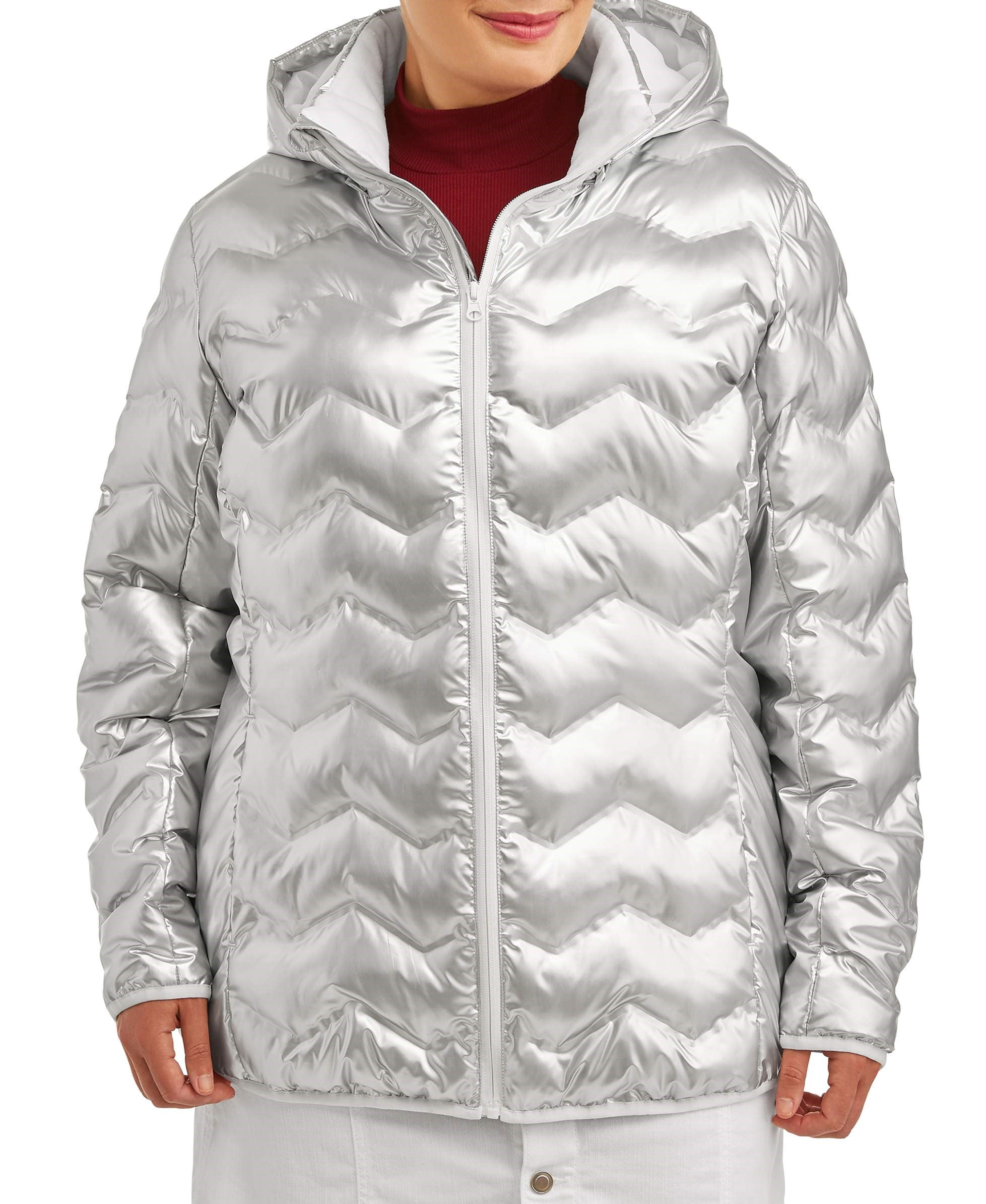 walmart plus size puffer coats