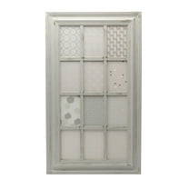 Melannco 17 X 29 inch Window Collage Frame Displays 4 X 6 Photos, 12 Openings, Distressed Gray
