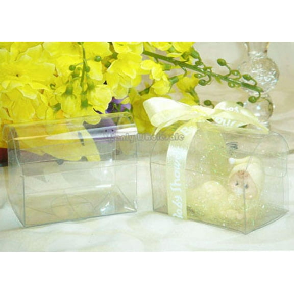 Chest Shape Favor Box Clear PVC - 12 pcs