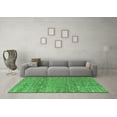 thumbnail image 3 of Ahgly Company Indoor Round Abstract Emerald Green Modern Area Rugs, 4' Round, 3 of 4
