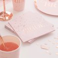 thumbnail image 2 of Ginger Ray Team Bride Rose Gold Beverage Napkins, Party Supplies, Wedding, 16 Pieces, 2 of 2