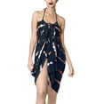 thumbnail image 2 of HAPPY BAY Women's Beachwear Summer Beach Wrap Bikini Wraps Sarong Skirt Swimsuit Swimwear Coverups Bathing Suit Swim Cover ups for Womens One Size Black, Tie Dye, 2 of 5