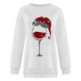 thumbnail image 4 of Fiaer Crewneck Sweatshirts Ugly Christmas Women Funny Oversized Long Sleeve Xmas Red Wine Glass Pullover Loose Fit Trendy Tops Mint Green XXXXXL, 4 of 4