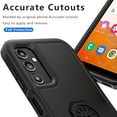 thumbnail image 6 of Xhy Samsung Galaxy A14 5G Case with Screen and Lens Protector Military Grade Double Layer Drop Resistant Durable for Galaxy A14 5G Phone - Black, 6 of 9
