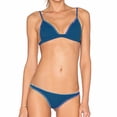 thumbnail image 1 of Traje de baño de dos piezas con cuello halter y tiras triangulares para mujer, 1 of 5