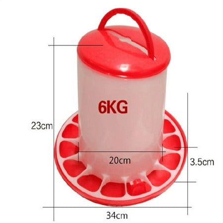 

Hayafir Chicken Bucket Duck Goose Fodder Barrel Bird Automatic Feeding Cup Farming Tool