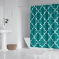 thumbnail image 2 of Boho Floral Shower Curtain 72x72 Inches - Tropical Leaves, Vintage Botanical Print, Waterproof Fabric for Chic Bathroom Decor, Modern Farmhouse & Bohemian Style, 2 of 5