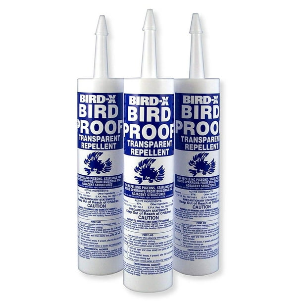 BirdX BirdProof Gel Bird Repellent, Trial Kit of 3 Tubes Walmart