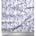 thumbnail image 1 of Soimoi Moss Georgette Fabric Bell Floral Decor Fabric Printed Yard 42 Inch Wide, 1 of 1