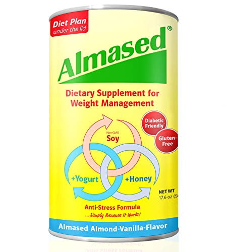 Almased Meal Replacement shakes – Gluten-Free, non-GMO Weight Loss Powder – Vanilla Flavor, 17.6 oz