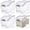 Transparent and White, variant on 4 Pack Large Rice Storage Containers 30 Lbs Airtight Flour Container with Seal Locking Lid and Measuring Cup Kitchen Dry Food Storage Bins for Cereal Sugar Beans(Butter Yellow)