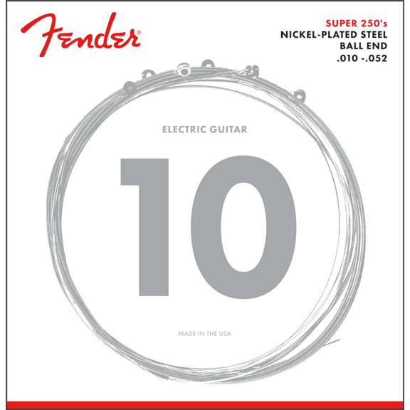 Fender Super 250RH Nickel Plated Steel Electric Guitar Strings Gauges .010-052