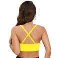 thumbnail image 5 of Ierhent Bikini Top Women Full Coverage Bikini Top No Bottom Push up Swimsuits Top Sport Bra Bathing Suits Tops(Yellow,M), 5 of 6