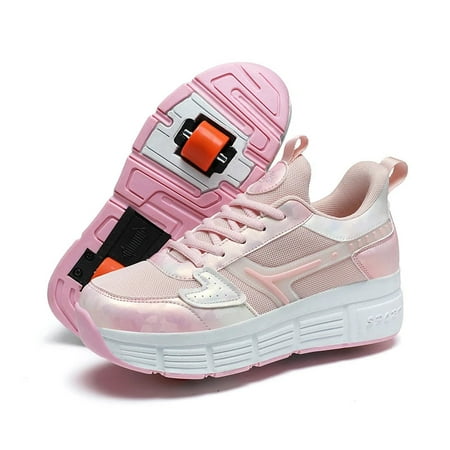 

2024 The latest detachable running shoes with four wheels youth outdoor roller skates Stable and not easy to fall wheel shoes