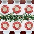 thumbnail image 7 of Ryvnso Christmas Snowflakes Round Plate Mats Dining Table Placemat Set of 4 for Holiday Decoration, 7 of 7