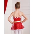 thumbnail image 5 of Alvivi Kids Girls Adjustable Strap Christmas Tutu Dress Striped Santa Claus Fancy Dress up Costumes Red 6, 5 of 7