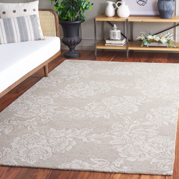 Safavieh Metro Elisaveta Floral Area Rug, Beige/Ivory, 6' x 6' Square