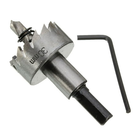 

Farfi 5Pcs 16-30mm High Speed Steel Drill Bit Hole Saw Cutter Tool Set with Wrench