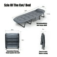 thumbnail image 2 of Tacoday Adjustable Folding Metal Cot with Pillow, 2 of 9