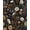 Black/Yellow, variant on Black Floral Wallpaper Peel and Stick, Dark Gold Vintage Flower Contact Paper, Golden/White Botanical Wall Paper Self Adhesive Waterproof Removable for Room Cabinet Drawer Table Decor 17.5" x 118"