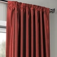 thumbnail image 3 of Half Price Drapes Ruby Faux Dupioni Silk Room Darkening Curtains for Bedrooms (1 Panel), 50WX 84L, 3 of 6